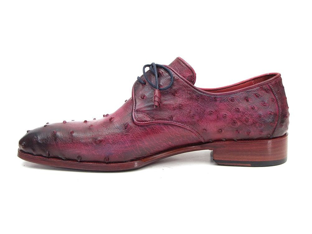 Paul Parkman Lilac Genuine Ostrich Derby Shoes (Id66cc44) Shoes by Paul Parkman – Don't Panic Shoes