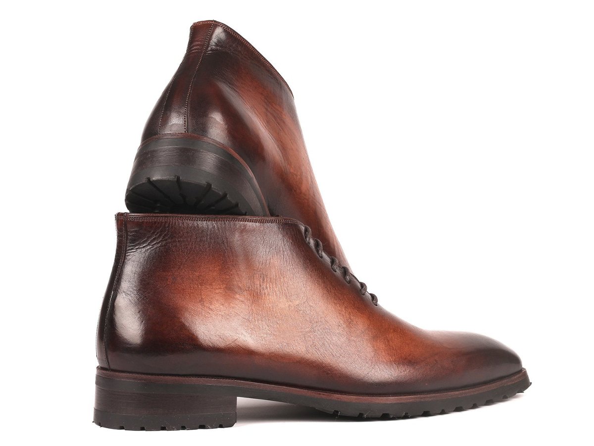 Paul Parkman Men's Ankle Boots Brown Burnished (Id791brw24) by Paul Parkman – Don't Panic Shoes