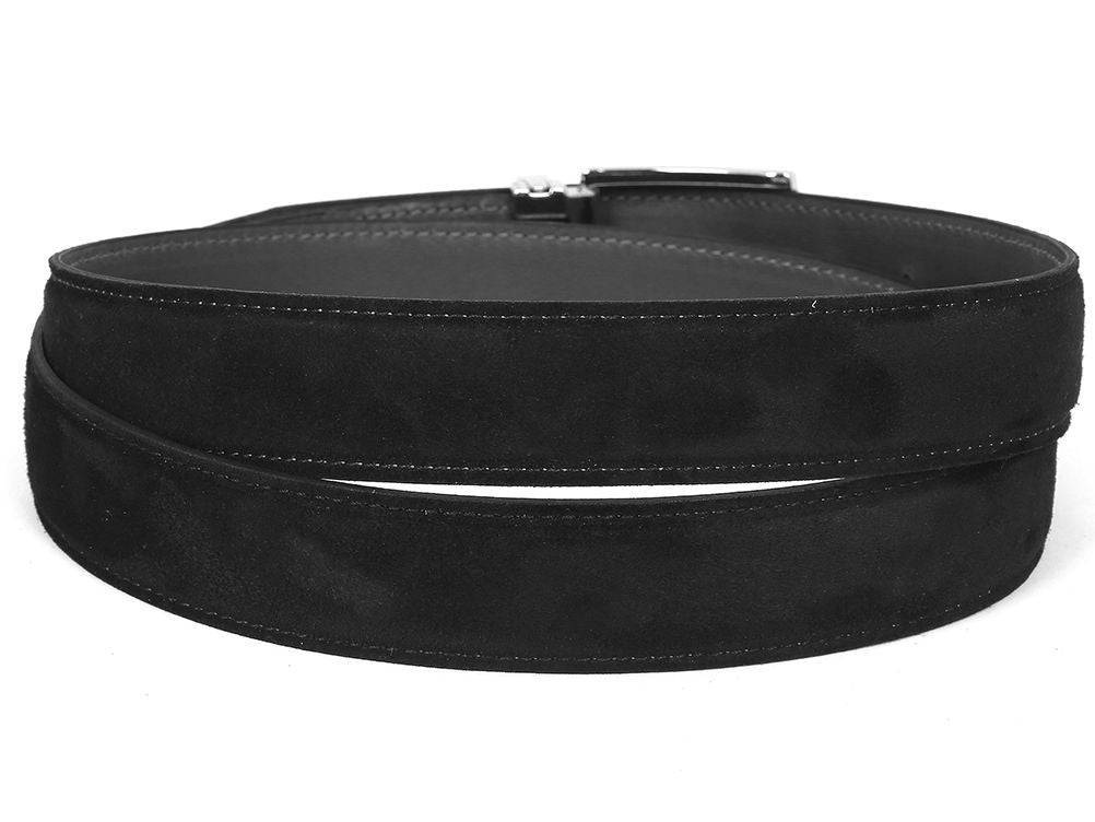 Paul Parkman Men's Black Suede Belt (IdB06 - Blk) by Paul Parkman – Don't Panic Shoes