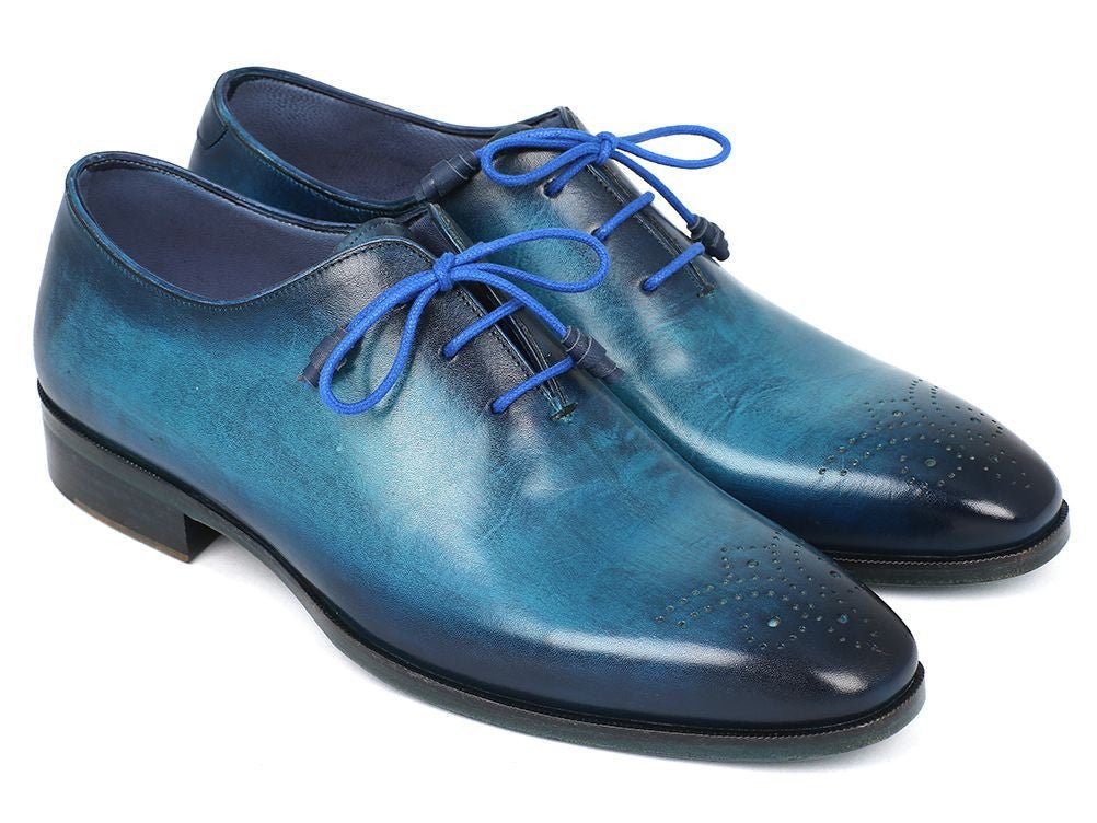Paul Parkman Men's Blue And Navy Medallion Toe Oxfords (IdVn82bl) by Paul Parkman – Don't Panic Shoes