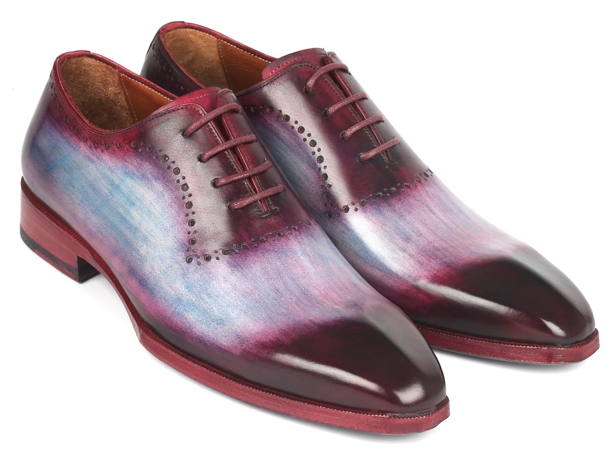 Paul Parkman Men's Blue And Purple Oxfords (IdAg446pbl) by Paul Parkman – Don't Panic Shoes