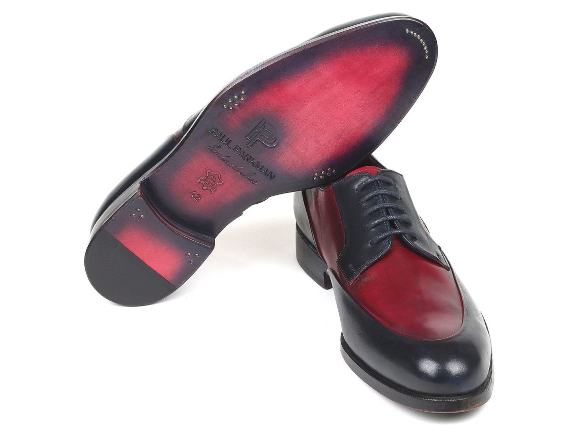 Paul Parkman Men's Bordeaux And Navy Derby Shoes (Id993 - Bdnv) by Paul Parkman – Don't Panic Shoes