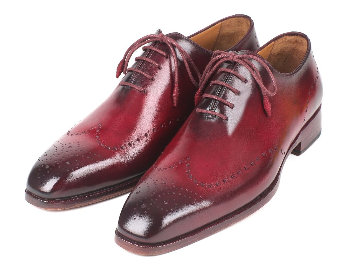 Paul Parkman Men's Bordeaux Burnished Wingtip Oxfords (Id84rt83) by Paul Parkman – Don't Panic Shoes