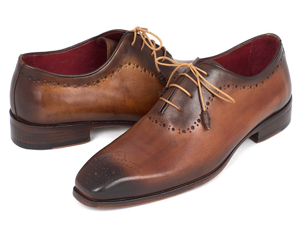 Paul Parkman Men's Brown And Camel Medallion Toe Oxfords (IdGf61az) by Paul Parkman – Don't Panic Shoes