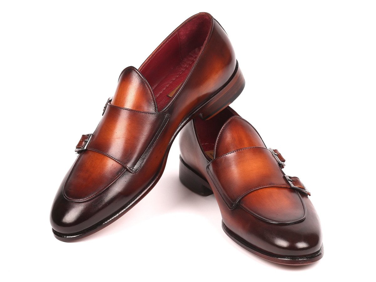 Paul Parkman Men's Brown Double Monkstrap Shoes (IdHt61brw) by Paul Parkman – Don't Panic Shoes