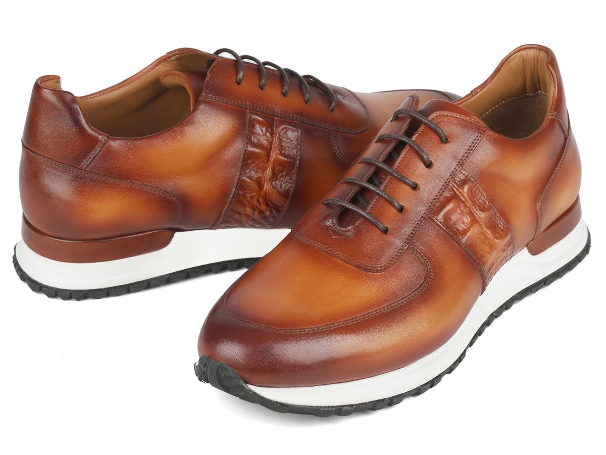 Paul Parkman Men's Brown Hand - Painted Sneakers (IdLp208brw) Shoes by Paul Parkman – Don't Panic Shoes