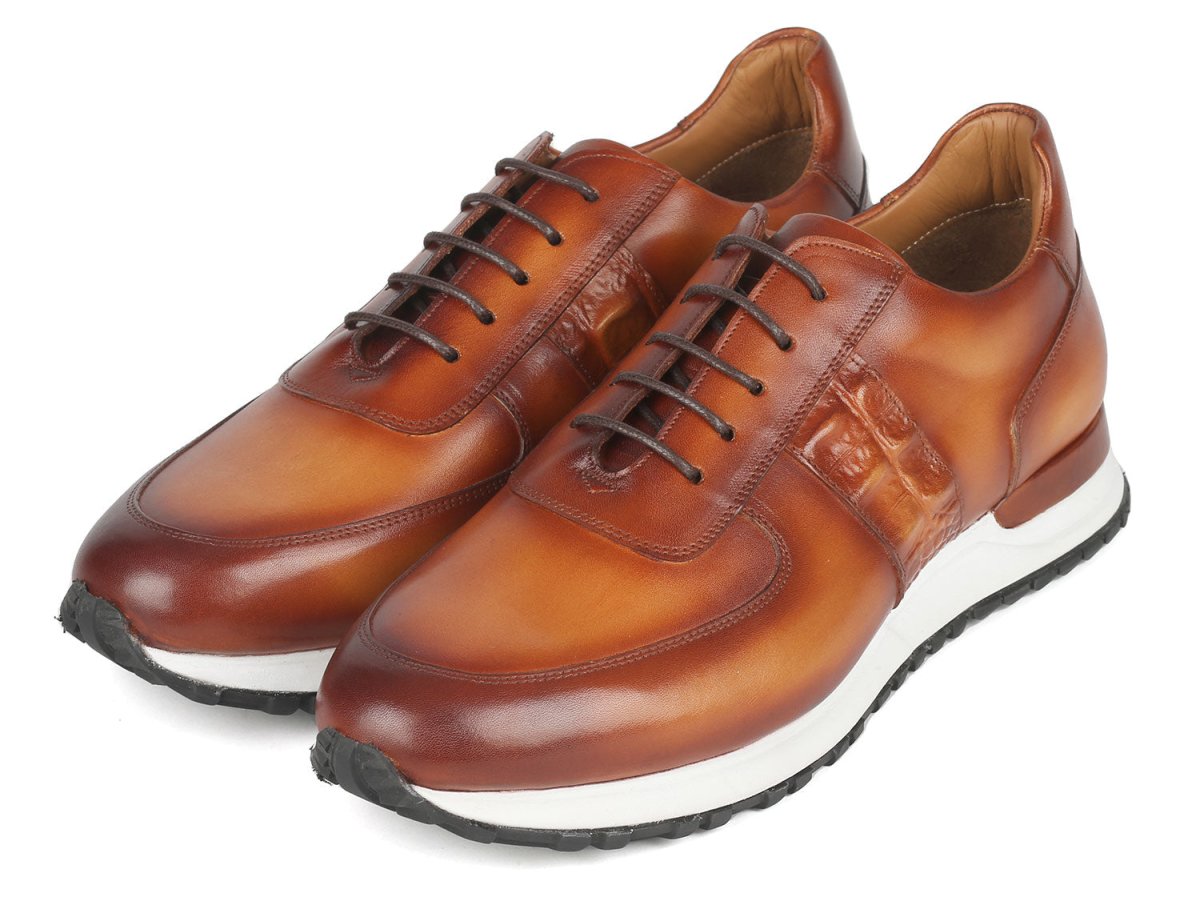 Paul Parkman Men's Brown Hand - Painted Sneakers (IdLp208brw) Shoes by Paul Parkman – Don't Panic Shoes