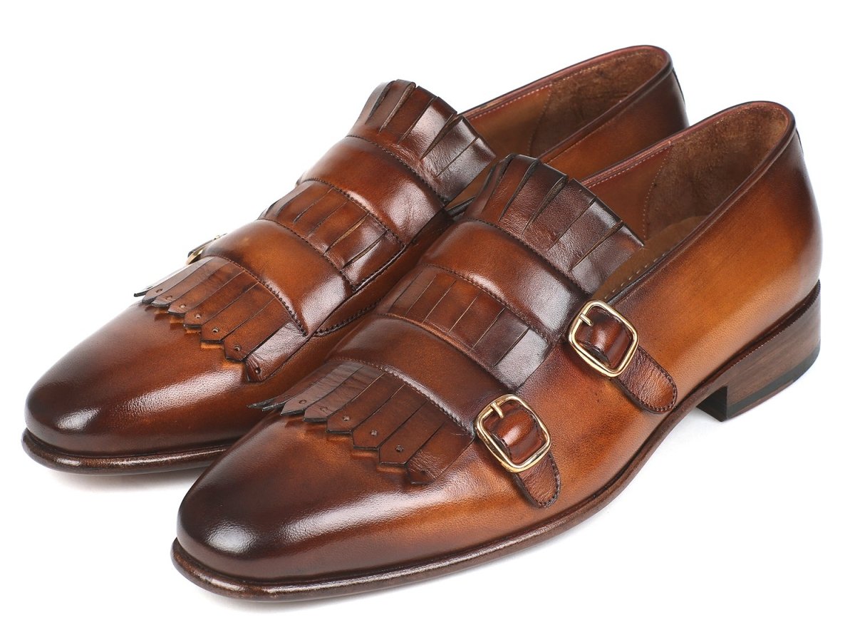 Paul Parkman Men's Brown Kiltie Double Monkstraps (IdSt37vf) by Paul Parkman – Don't Panic Shoes