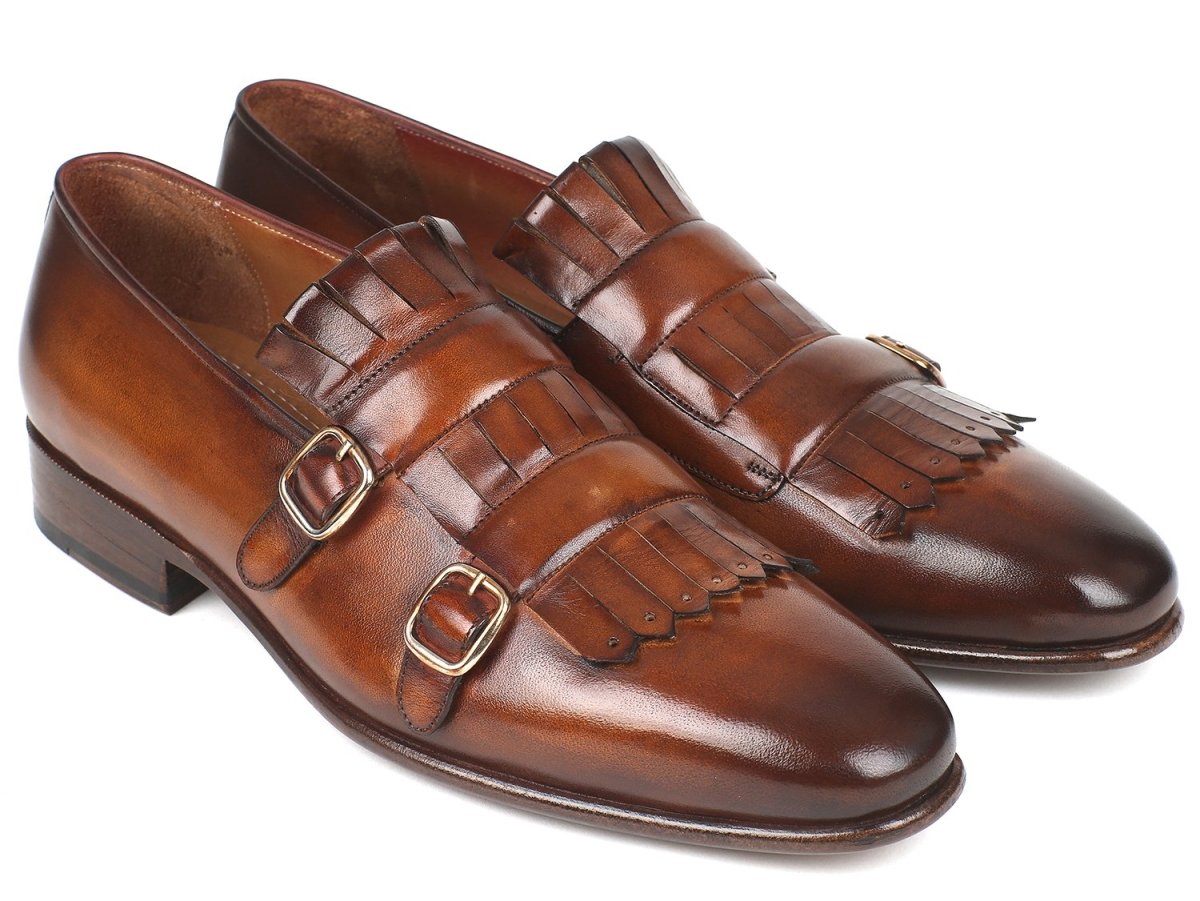 Paul Parkman Men's Brown Kiltie Double Monkstraps (IdSt37vf) by Paul Parkman – Don't Panic Shoes