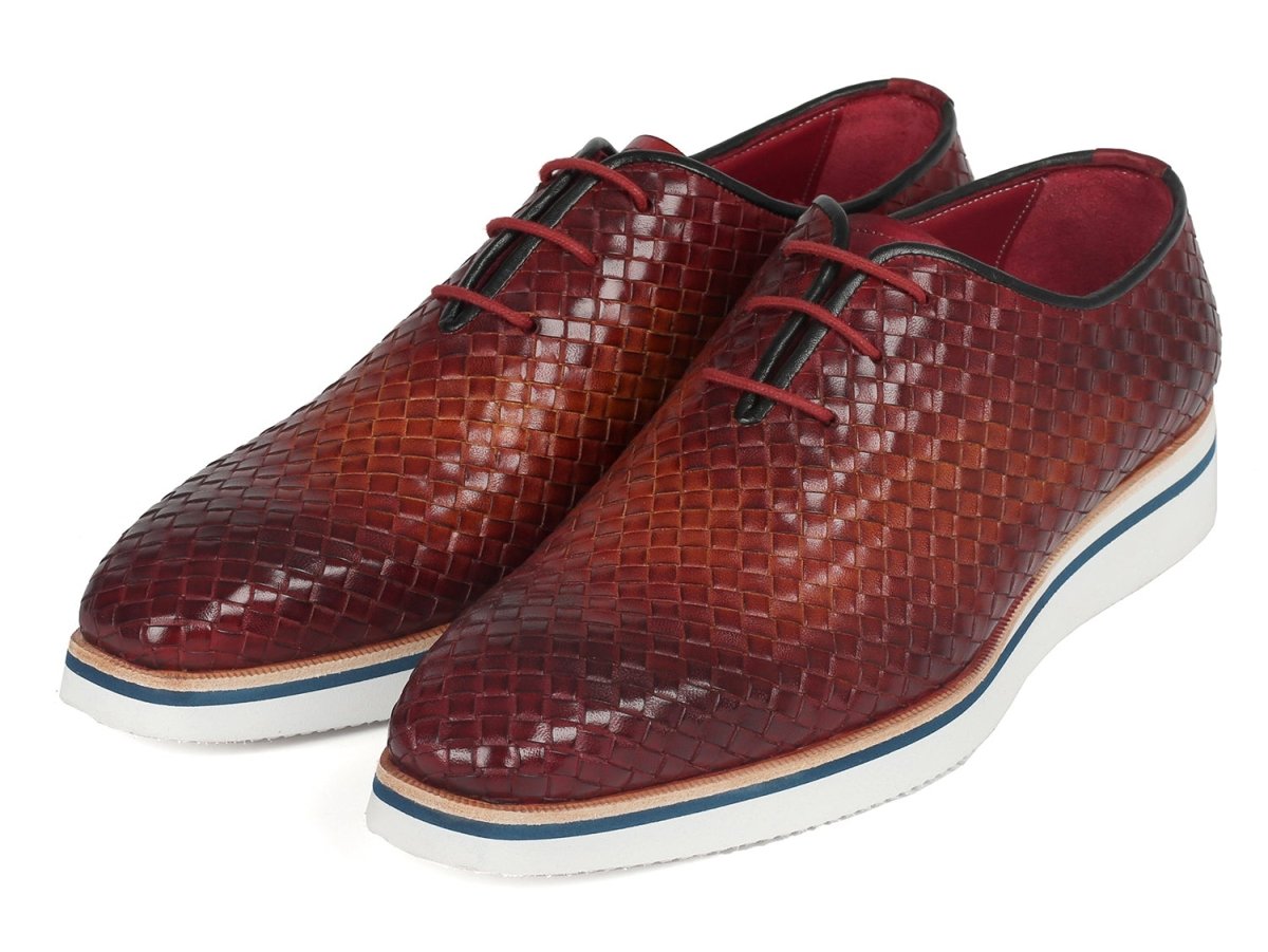 Paul Parkman Men's Brown Woven Leather Smart Casual Shoes (Id182 - Rdh - Brw) by Paul Parkman – Don't Panic Shoes