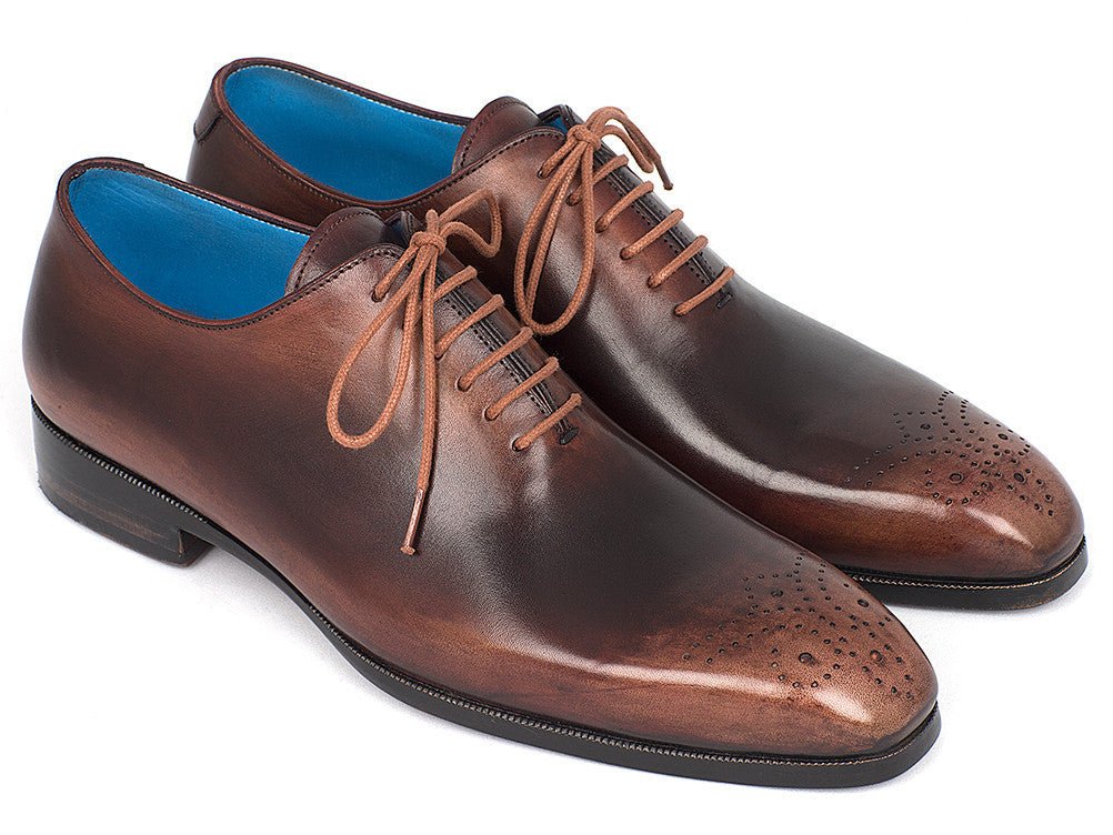 Paul Parkman Men's Camel And Brown Wholecut Oxfords (IdKr254cml) by Paul Parkman – Don't Panic Shoes