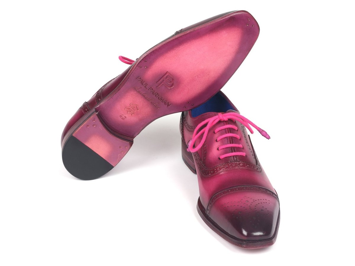 Paul Parkman Men's Captoe Oxfords Fuxia (Id024 - Fux) by Paul Parkman – Don't Panic Shoes