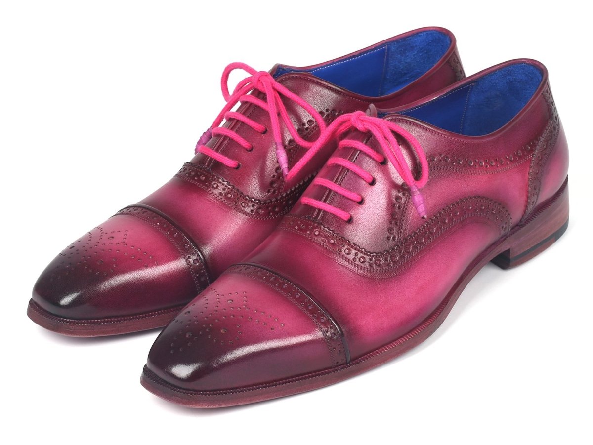 Paul Parkman Men's Captoe Oxfords Fuxia (Id024 - Fux) by Paul Parkman – Don't Panic Shoes