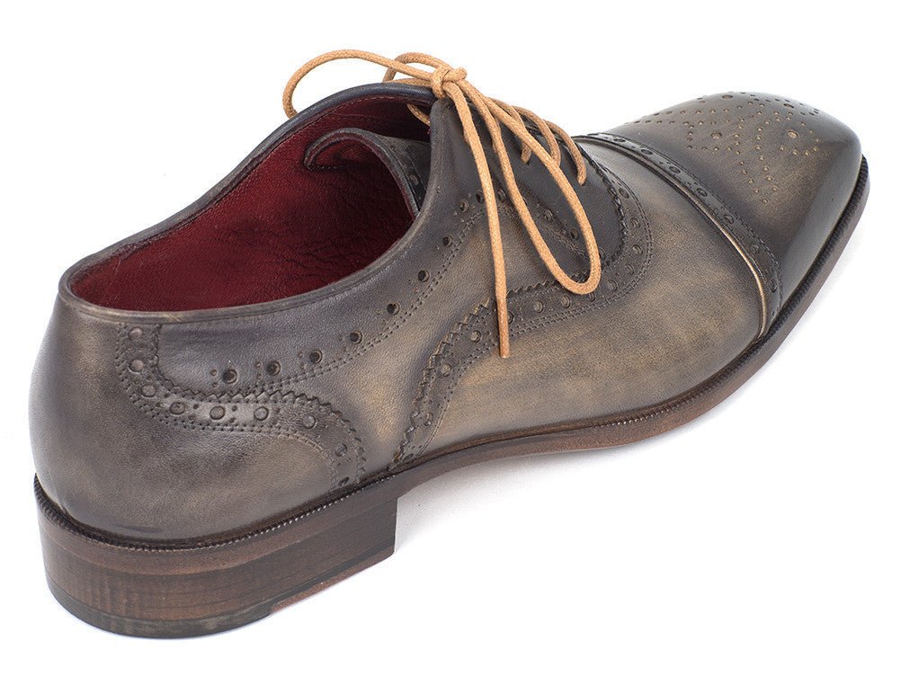 Paul Parkman Men's Captoe Oxfords Gray (Id024 - Gray) by Paul Parkman – Don't Panic Shoes