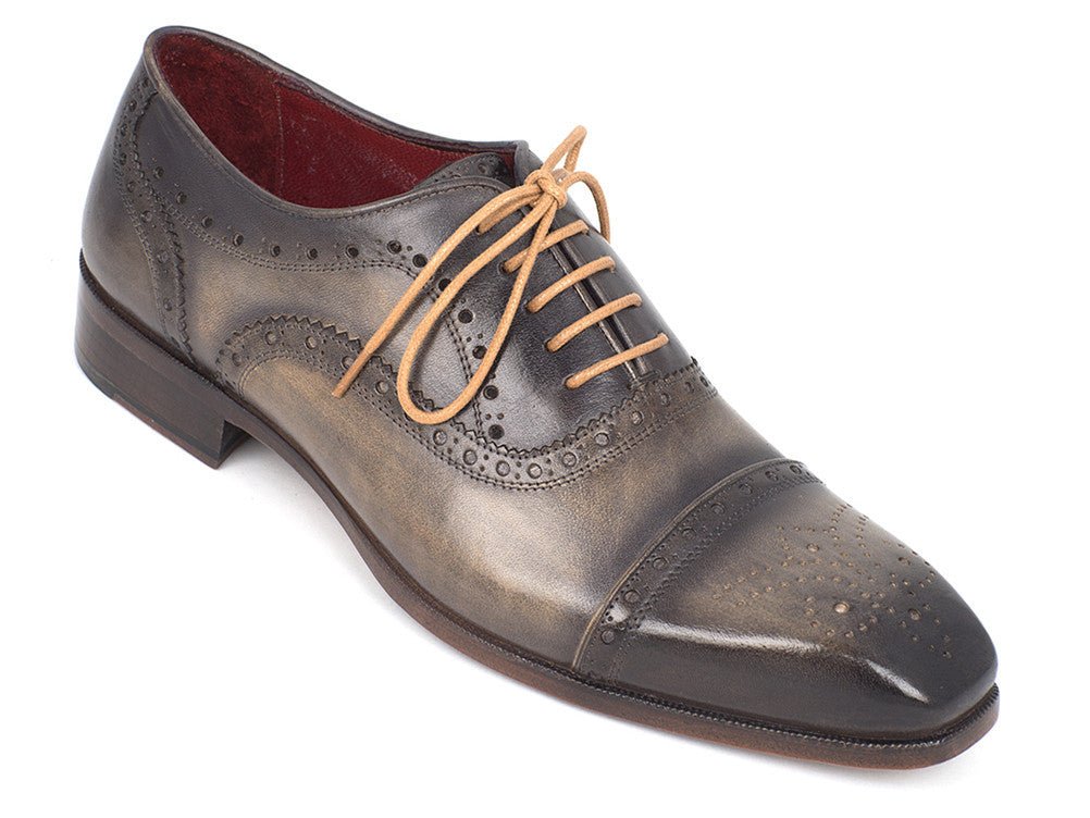 Paul Parkman Men's Captoe Oxfords Gray (Id024 - Gray) by Paul Parkman – Don't Panic Shoes