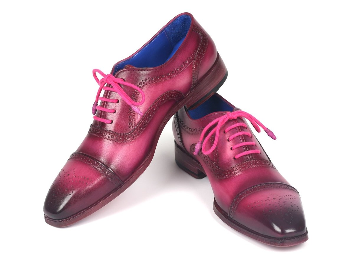 Paul Parkman Men's Captoe Oxfords In Fuxia Shoes by Paul Parkman – Don't Panic Shoes