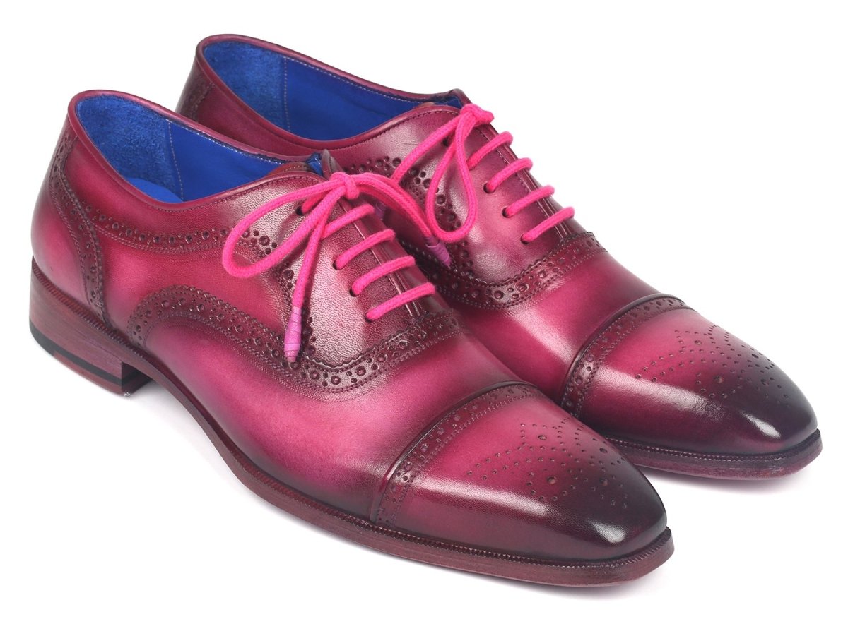 Paul Parkman Men's Captoe Oxfords In Fuxia Shoes by Paul Parkman – Don't Panic Shoes