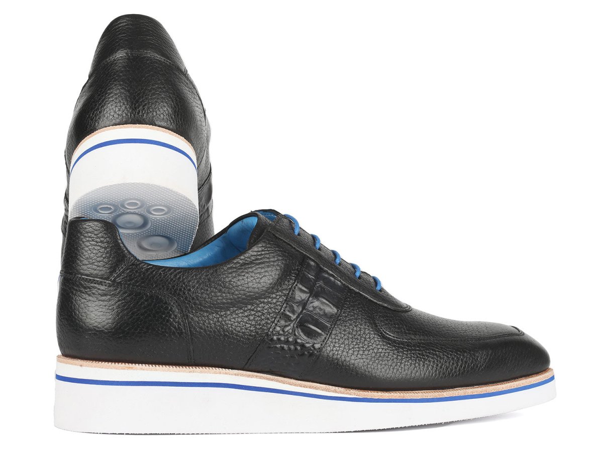 Paul Parkman Men's Casual Shoes Black Floater Leather (Id192 - Blk) Shoes by Paul Parkman – Don't Panic Shoes