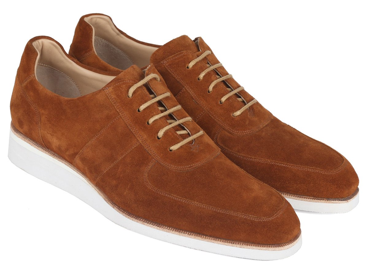 Paul Parkman Men's Casual Shoes Camel Suede Shoes by Paul Parkman – Don't Panic Shoes