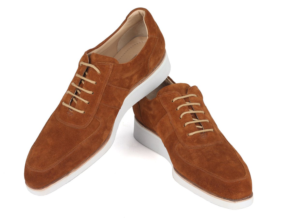 Paul Parkman Men's Casual Shoes Camel Suede Shoes by Paul Parkman – Don't Panic Shoes