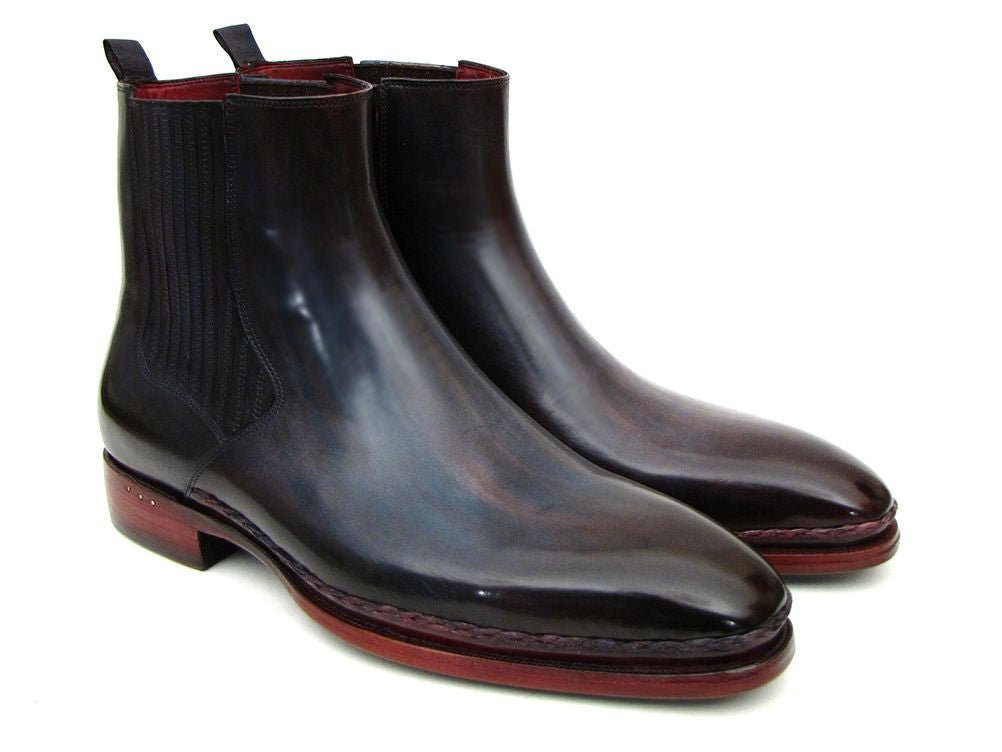 Paul Parkman Men's Chelsea Boots Navy And Bordeaux (IdBt54f11) by Paul Parkman – Don't Panic Shoes