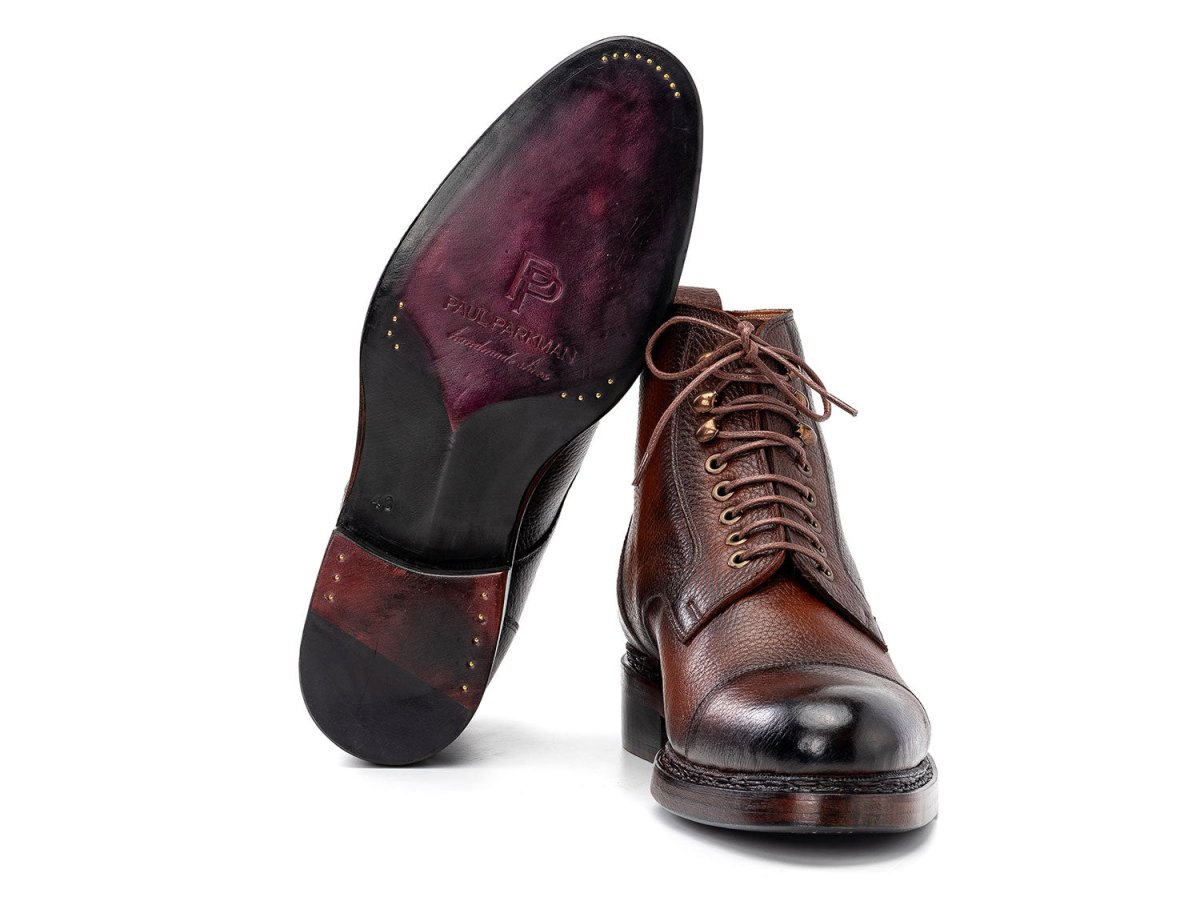 Paul Parkman Men's Custom Made Brown Floater Leather Boots 5075 - Flb by Paul Parkman – Don't Panic Shoes