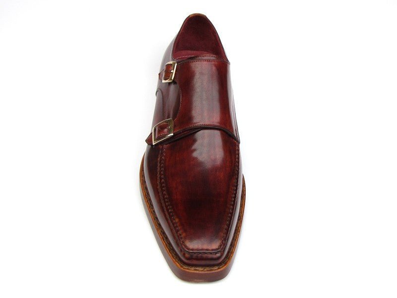 Paul Parkman Men's Double Goodyear Welted Monkstraps In Burgundy Shoes by Paul Parkman – Don't Panic Shoes