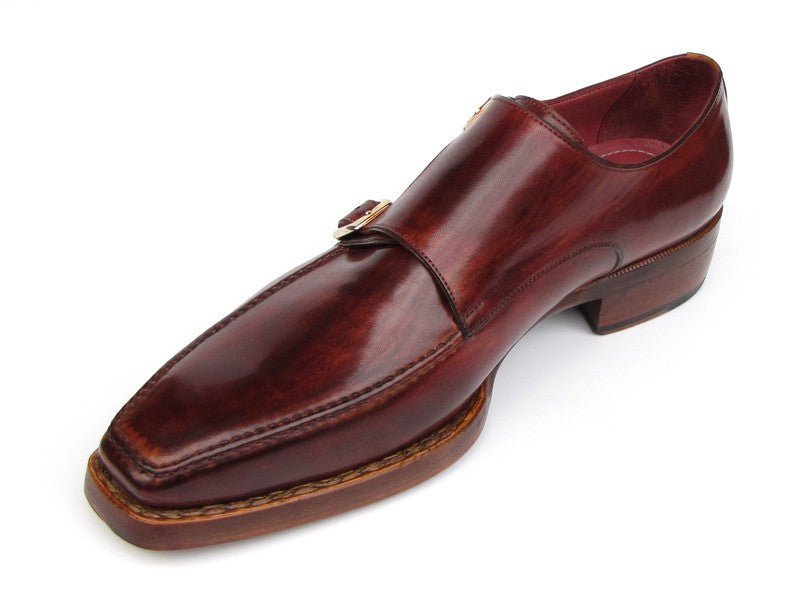 Paul Parkman Men's Double Goodyear Welted Monkstraps In Burgundy Shoes by Paul Parkman – Don't Panic Shoes