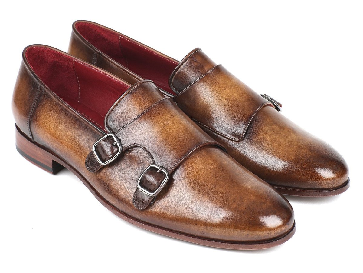 Paul Parkman Men's Double Monkstraps Olive (IdHr67lv) by Paul Parkman – Don't Panic Shoes