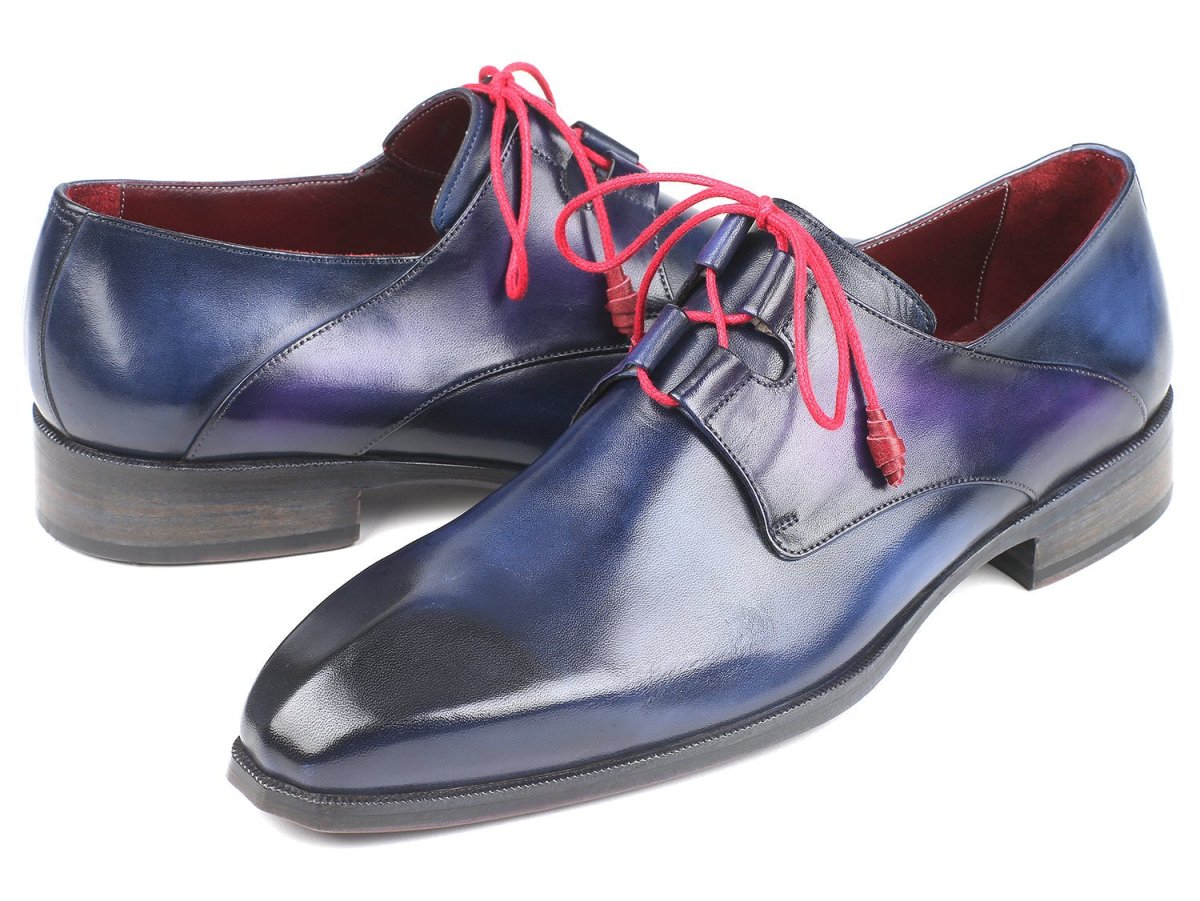 Paul Parkman Men's Ghillie LacIng Dress Shoes in Blue Shoes by Paul Parkman – Don't Panic Shoes
