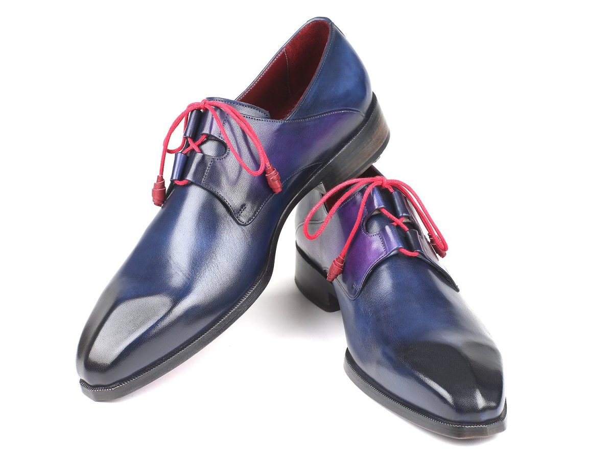Paul Parkman Men's Ghillie LacIng Dress Shoes in Blue Shoes by Paul Parkman – Don't Panic Shoes