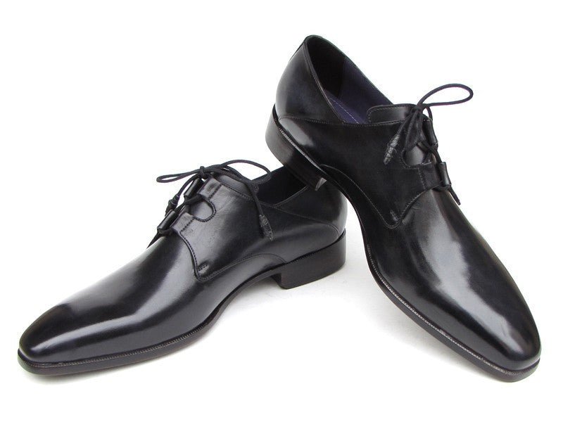 Paul Parkman Men's Ghillie LacIng Hand - Painted Leather Dress Shoes in Black Shoes by Paul Parkman – Don't Panic Shoes