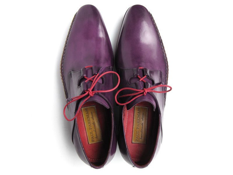 Paul Parkman Men's Ghillie LacIng Side Dress Shoes in Purple Shoes by Paul Parkman – Don't Panic Shoes