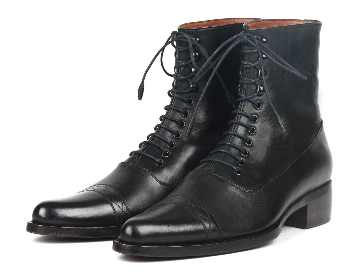 Paul Parkman Men's Goodyear Welted Boots Black Leather (IdCw477 - Blk) by Paul Parkman – Don't Panic Shoes