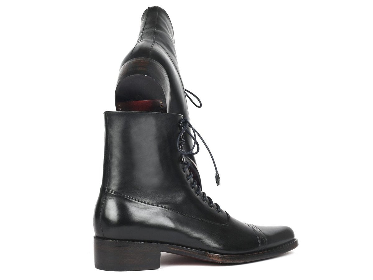 Paul Parkman Men's Goodyear Welted Boots Black Leather (IdCw477 - Blk) by Paul Parkman – Don't Panic Shoes