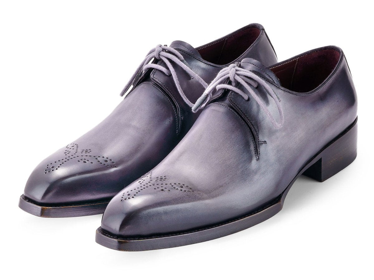 Paul Parkman Men's Goodyear Welted Derby Shoes In Grey Shoes by Paul Parkman β Don't Panic Shoes