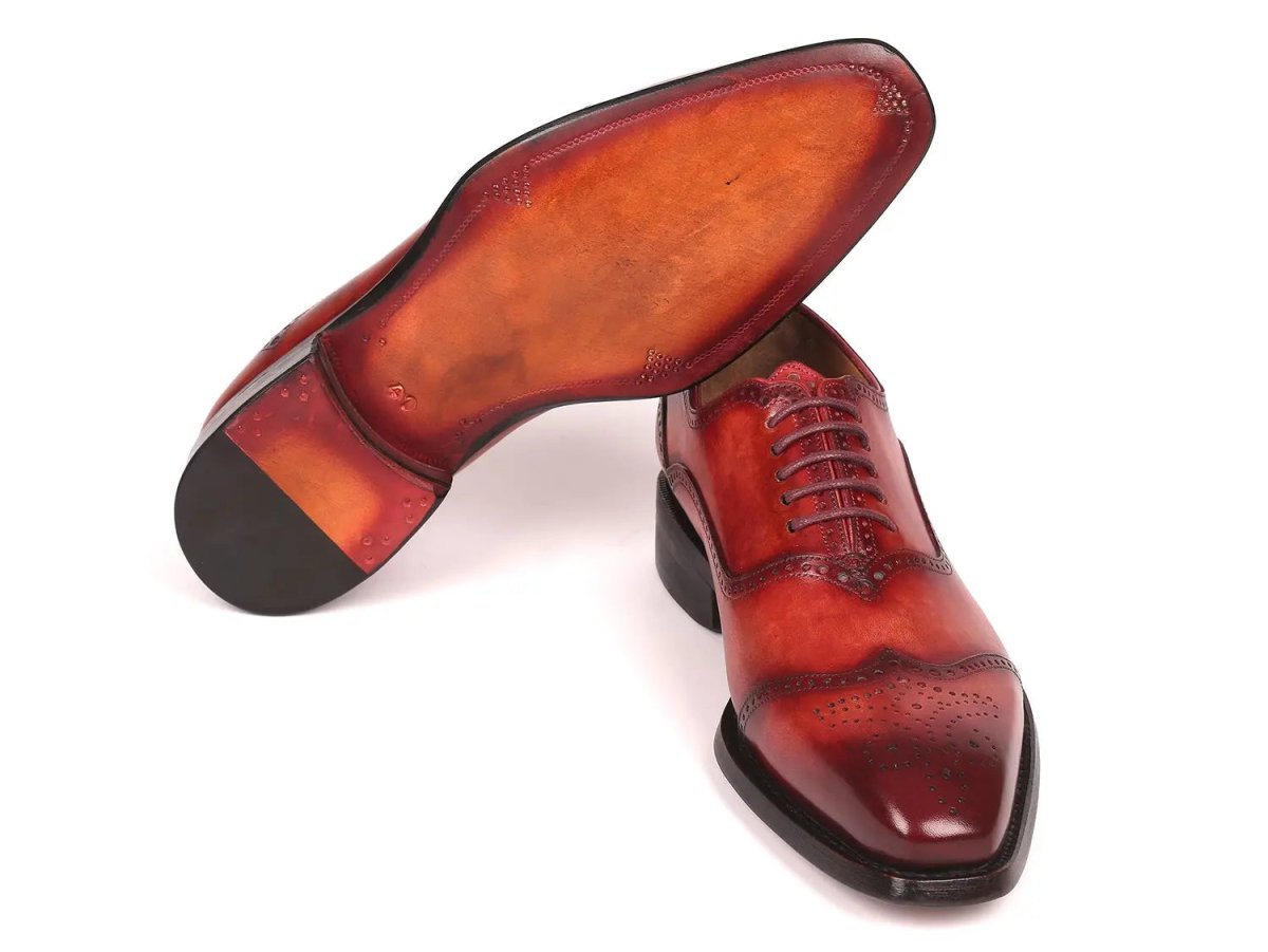 Paul Parkman Men's Goodyear Welted Oxford Shoes In Reddish Brown Shoes by Paul Parkman – Don't Panic Shoes