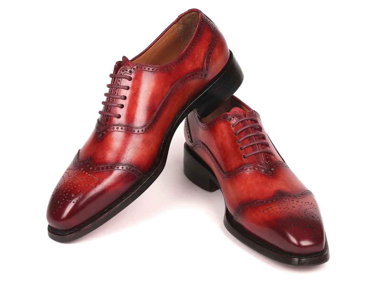 Paul Parkman Men's Goodyear Welted Oxford Shoes In Reddish Brown Shoes by Paul Parkman – Don't Panic Shoes