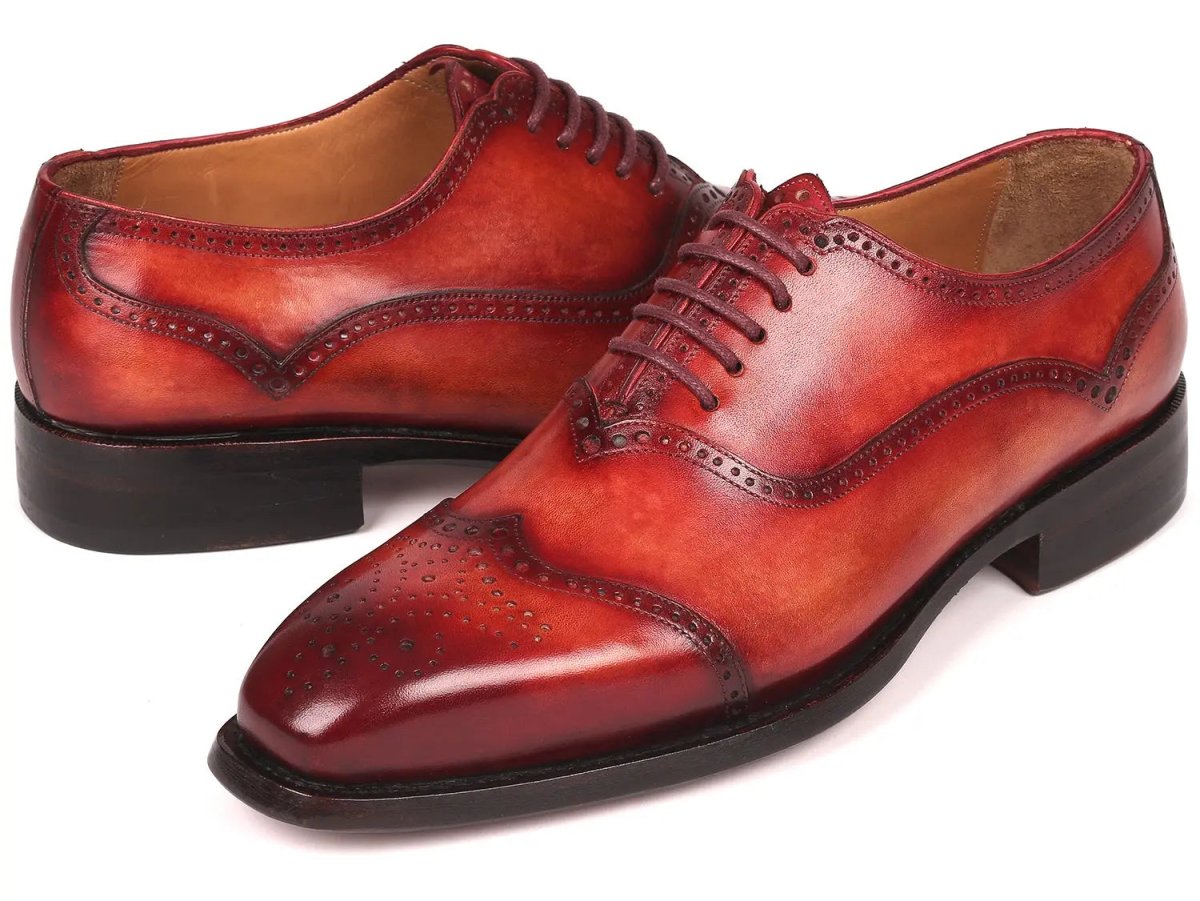 Paul Parkman Men's Goodyear Welted Oxford Shoes In Reddish Brown Shoes by Paul Parkman – Don't Panic Shoes