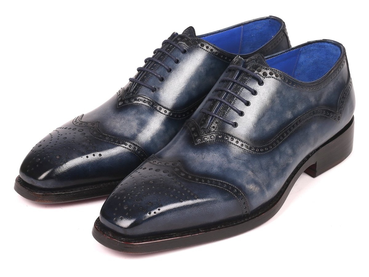 Paul Parkman Men's Goodyear Welted Oxford Shoes Navy (Id094 - Nvy) by Paul Parkman – Don't Panic Shoes