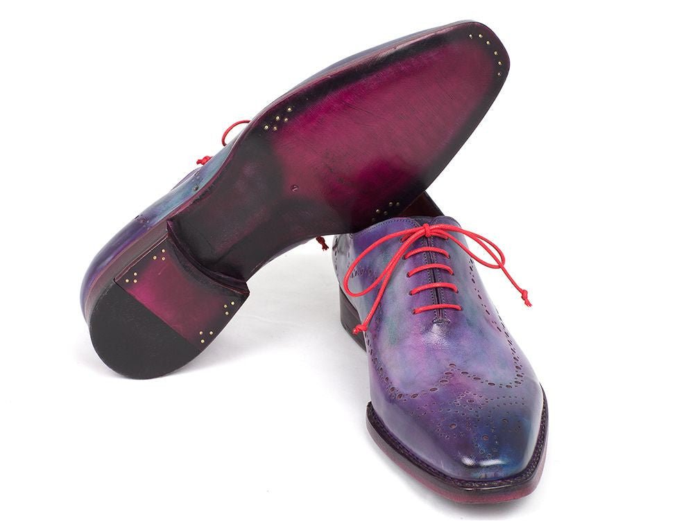 Paul Parkman Men's Goodyear Welted WIngtip Oxfords in Purple Shoes by Paul Parkman – Don't Panic Shoes