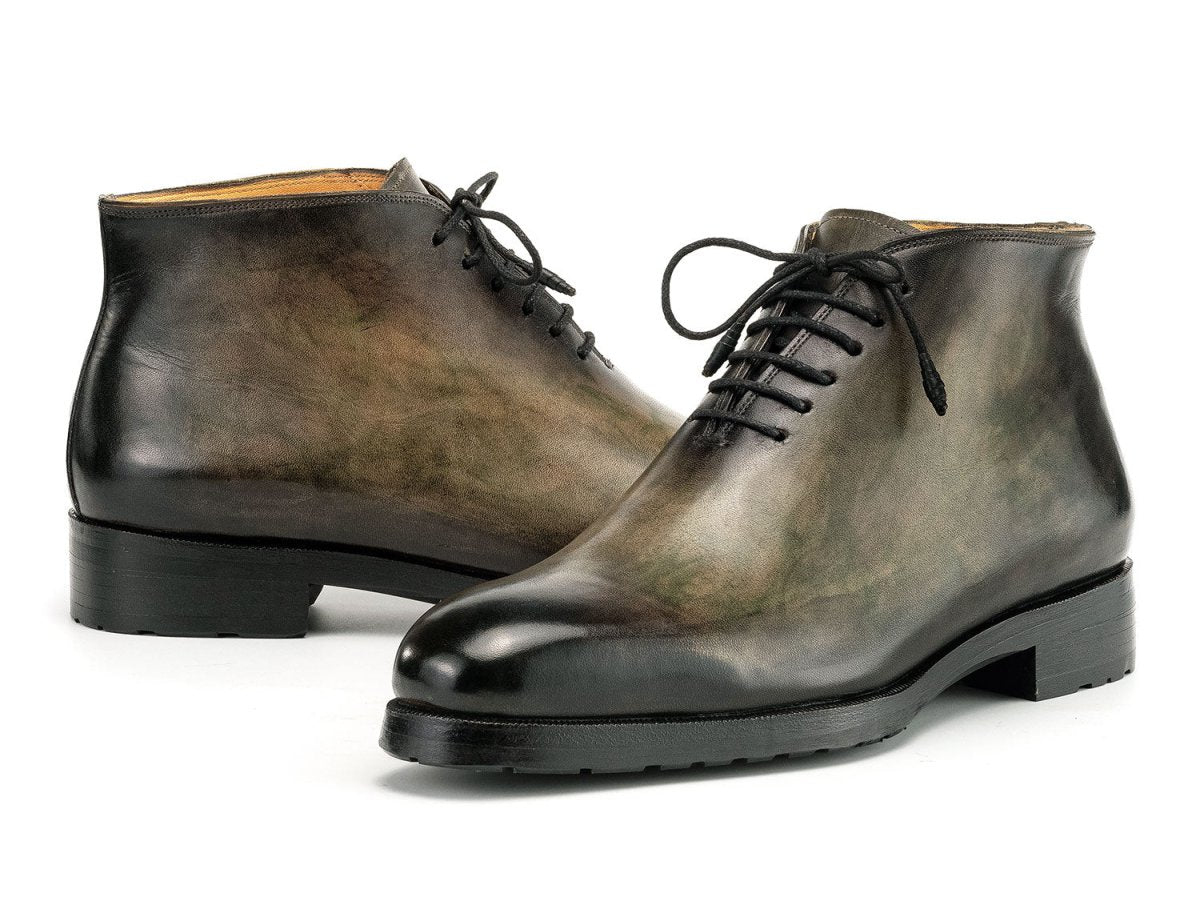 Paul Parkman Men's Green Patina Ankle Boots (Id791grn57) Shoes by Paul Parkman – Don't Panic Shoes