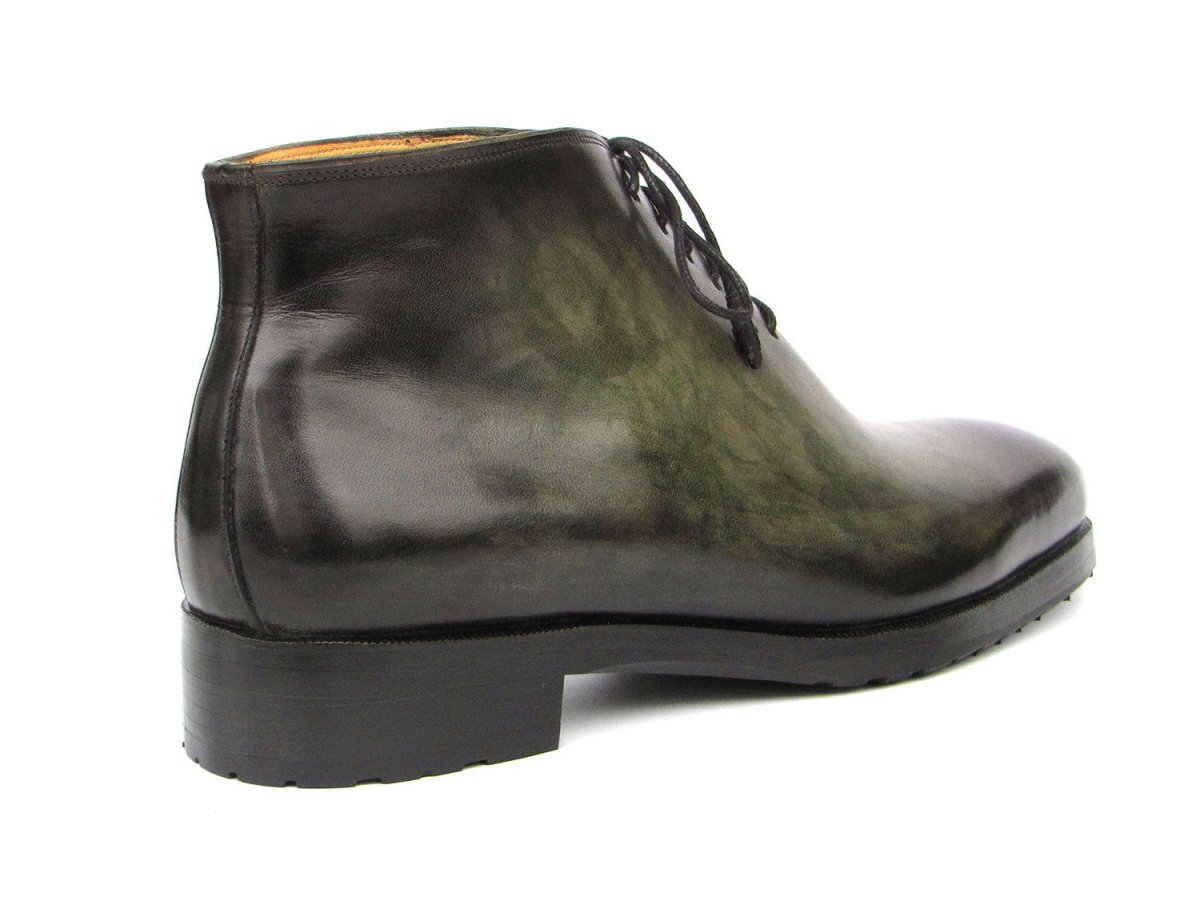 Paul Parkman Men's Green Patina Ankle Boots Shoes by Paul Parkman – Don't Panic Shoes