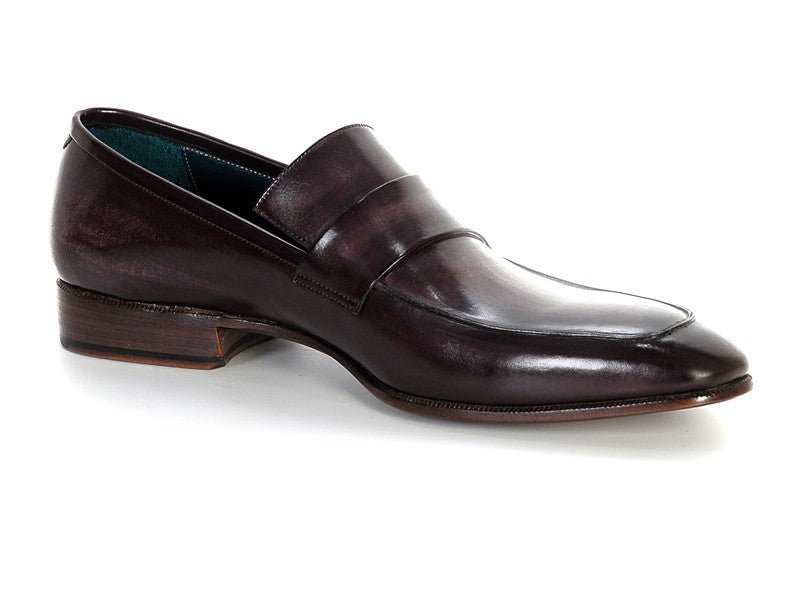 Paul Parkman Men's HAnd - PaInted Leather Loafers in Black and Gray Shoes by Paul Parkman – Don't Panic Shoes