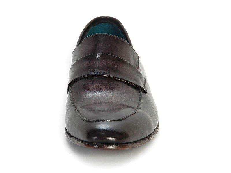 Paul Parkman Men's HAnd - PaInted Leather Loafers in Black and Gray Shoes by Paul Parkman – Don't Panic Shoes
