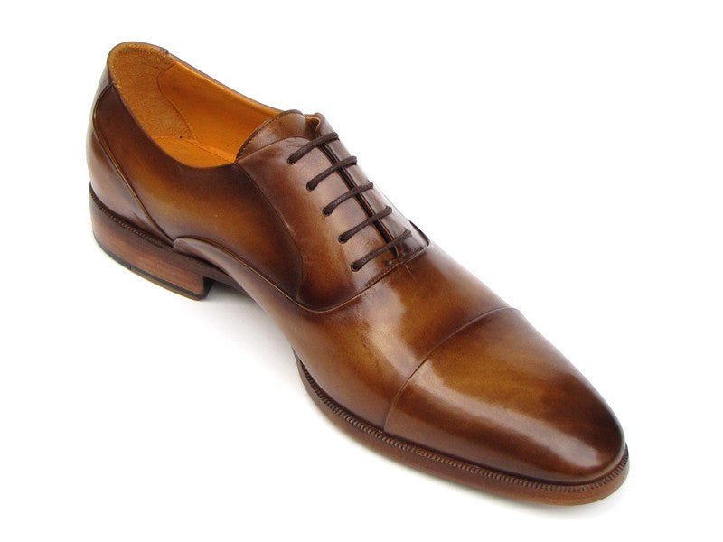 Paul Parkman Men's Hand - PaInted Leather Oxfords in Brown Shoes by Paul Parkman – Don't Panic Shoes