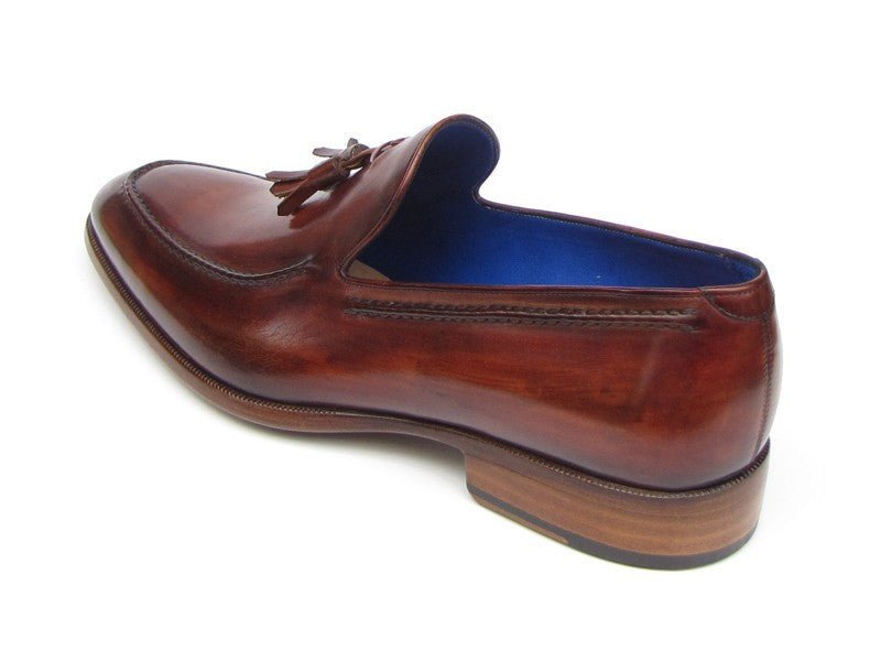 Paul Parkman Men's Hand - PaInted Leather Tassel Loafers in Brown Shoes by Paul Parkman – Don't Panic Shoes