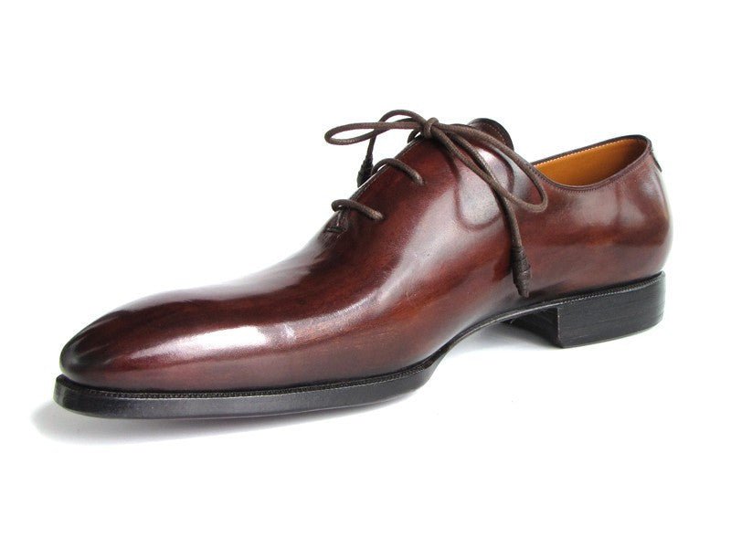 Paul Parkman Men's HAnd - PaInted Plain Toe Oxfords in Brown and Bordeaux Shoes by Paul Parkman β Don't Panic Shoes