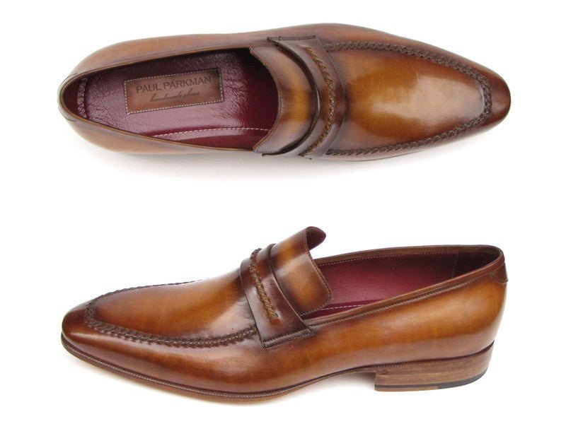 Paul Parkman Men's Handmade Leather Loafers In Brown Shoes by Paul Parkman – Don't Panic Shoes