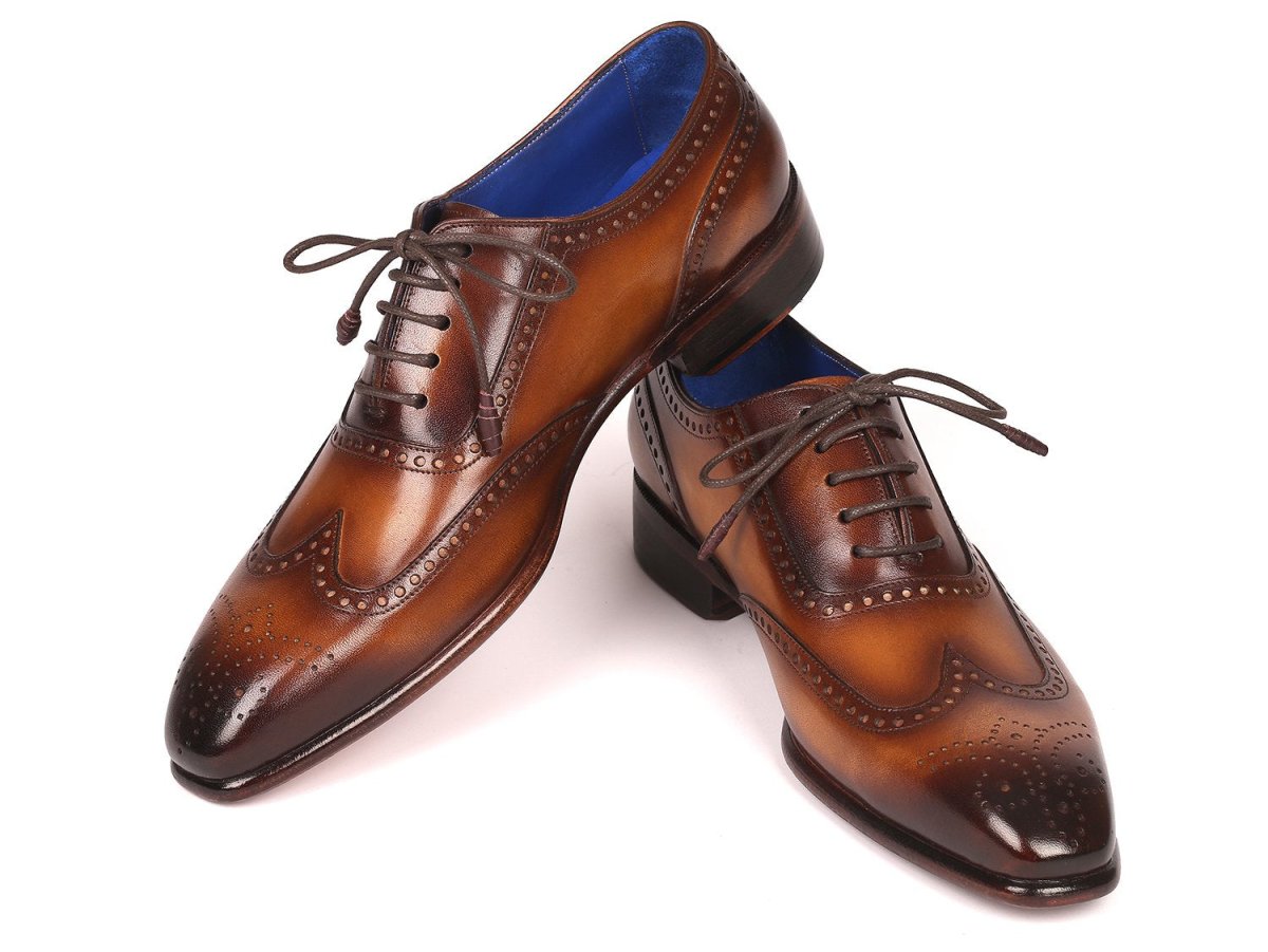 Paul Parkman Men's Handmade WIngtip Oxfords in Brown Shoes by Paul Parkman – Don't Panic Shoes